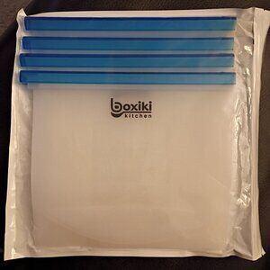 NIB boxiki kitchen silicone storage bags with sliders